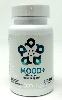 #ad Amare Global Mood 60 Capsules New Exp 10 2024 All Natural Mood Support $35.00