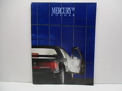 #ad 1989 Mercury Cougar Car Dealer Brochure Ford Race Garage Vintage Engine Tires US $8.49