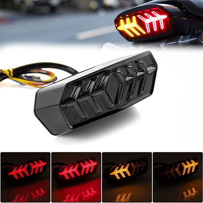 #ad Motorcycle Brake Tail Light Turn Signals LED Integrated For Honda MSX GROM125 $18.04