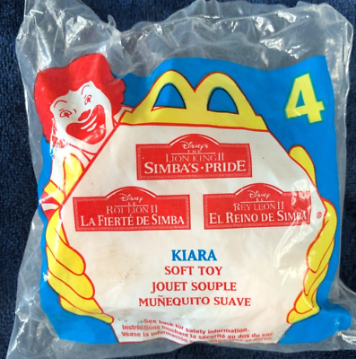 #ad 1998 McDonald#x27;s Happy Meal Toy Disney Lion King II Kiara Soft Toy NIP $3.00