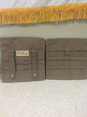 #ad NEW Side Plate MOLLE Pouches 9quot;x9quot; SET Coyote Brown $24.95