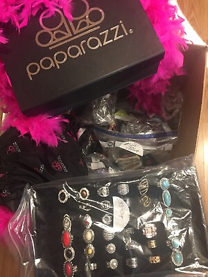 Paparazzi Jewelry 196 Pieces New amp; Displays Back Pack Lanyard Calendar Boa $300.00