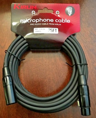 #ad Unbelievable Deal: 25ft Kirlin XLR Microphone Cable 20AWG Male to Female New $11.00