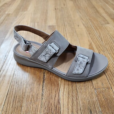 #ad Clarks Unstructured Un Adorn Sling Sandals Womens Sz 7.5 Slingback Strap Taupe $33.16