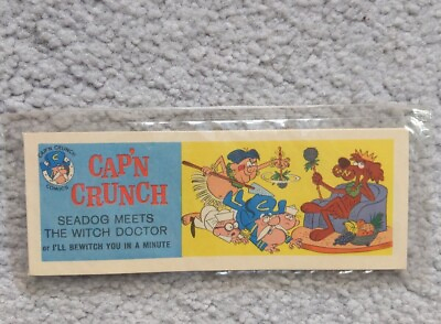#ad Vintage Cap#x27;n Crunch Seadog Meets The Witch Doctor Mini Cereal Giveaway Promo $80.00