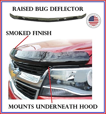 #ad Fits Chrysler Pacifica 17 22 RAISED GUARD Smoked Bug Shield Hood Deflector $94.45