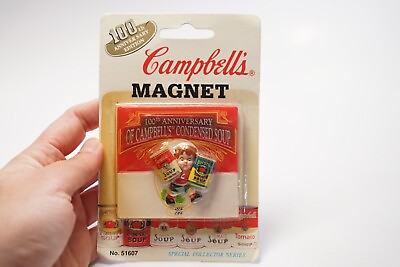 #ad Campbell#x27;s Soup Magnet 1997 Collector Series NEW OLD STOCK 51607 100th Anniversa $8.99