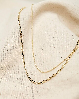 Each Jewels Multi Layer 14k Gold Plated Necklaces $9.99