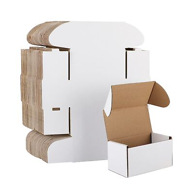 #ad Shipping Boxes Set of 50 Small Corrugated Cardboard Box Literature Mailer ... $28.40