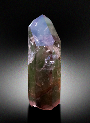 #ad 187.50 Cts natural top grade eye clean terminated smokey quartz crystal $28.00