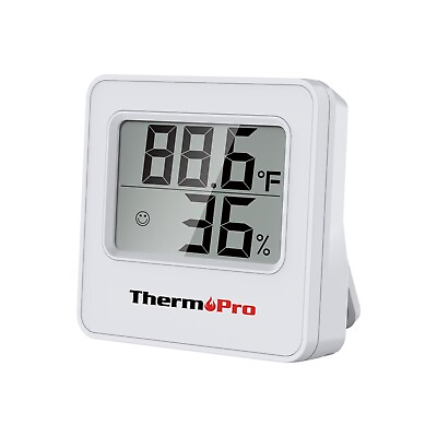 #ad ThermoPro TP157W Digital Indoor Hygrometer Thermometer Humidity Meter for Room $9.99