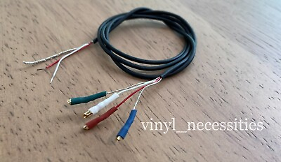 #ad Tonearm Wire Set AWG 32# 2channels Shielded wire 1.2 terminal 500mm 19.68inches $14.99