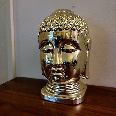 #ad #ad Gold Metallic Buddha Head $25.00