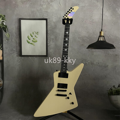 #ad Cream James Hetfield Explorer Electric Guitar EET FUK Mahogany Body HH Pickup $276.00