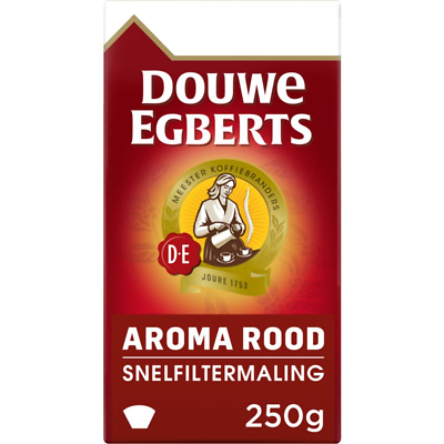 Douwe Egberts Aroma Rood Ground Medium Roast Coffee 250G Pack of 1 8.81 Count $13.06