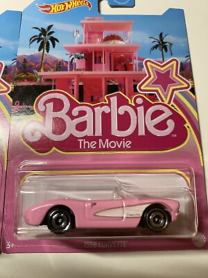 💞💖 Hot Wheels Barbie The Movie 1956 Corvette Pink 💖💞 $7.53