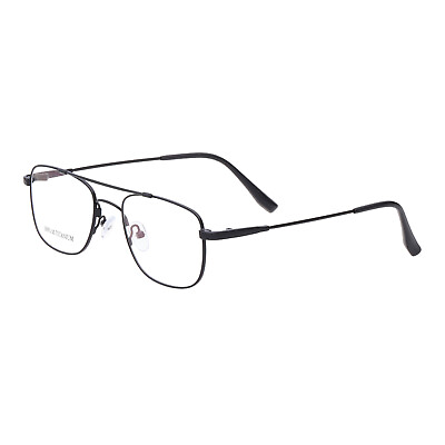 #ad Classic Double Bridge Full Rim Flexible Titanium Alloy Eyeglasses Optical Frames $22.95
