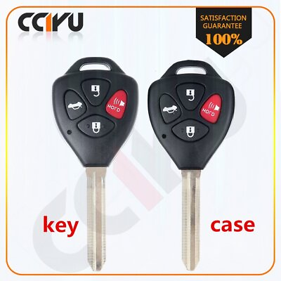#ad New Replacement Key Keyless Remote Shell Case Car Key Fob Uncut For Toyota $14.59