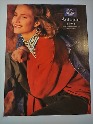 #ad Dockers Autumn Fashion Catalog Vintage 1990s Print Ad $9.57
