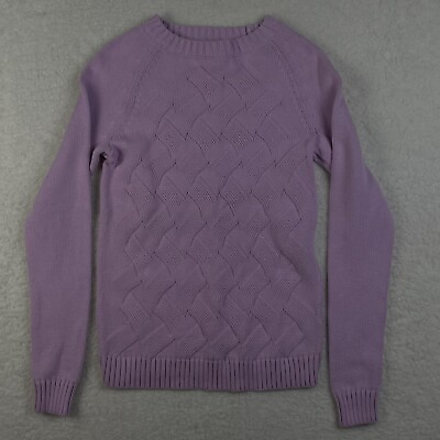 Lands End Drifter Sweater Womens Size XS Pink Long Sleeve Pullover $12.59