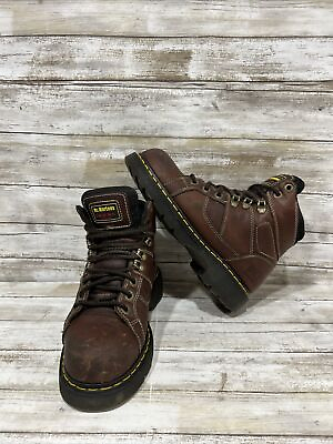 #ad Dr Doc Martens Men Ironbridge Steel Toe Brown Leather Work Boots AW004 Sz M8 W9 $85.28