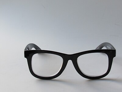 Betsey Johnson BLACK Thick Frame Wayfarer Reader Reading Glasses NEW $25.49