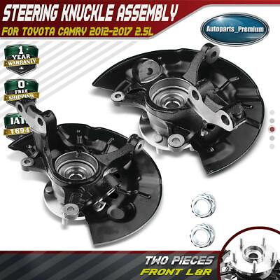 #ad 2x Front Steering Knuckle amp; Wheel Hub Bearing Assembly for Toyota Camry 12 17 LE $181.99