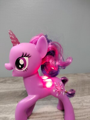 #ad My Little Pony TWILIGHT SPARKLE Figure Brushable Lights Up 2018 8” No Wings $9.95