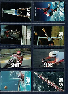#ad Gian Series Thematica Mens 8 Used Phonecards#x27; All Sport #x27; New $31.10