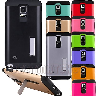 for Samsung galaxy note 4 note IV case cover with stand hybrid rugged 2 layer #ad $7.98