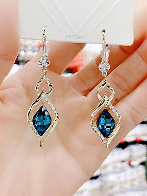 #ad Women#x27;s Earrings Cubic Zirconia Drop Fashion Jewelry For Woman Lady Daily Gift $4.00