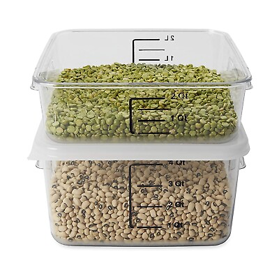 #ad Rubbermaid Commercial Products FG630400 Plastic Space Saving Square Food Storage $13.39