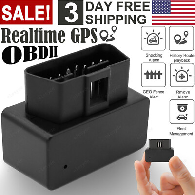 #ad OBD2 II GPS Tracker Real Time Vehicle Tracking Device GSM GPRS Car Truck Locator $17.81