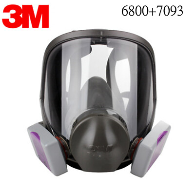 3M MEDIUM FULL FACE RESPIRATOR PROTECTION MASK P 100 PARTICULATE FILTER USA MADE $194.95