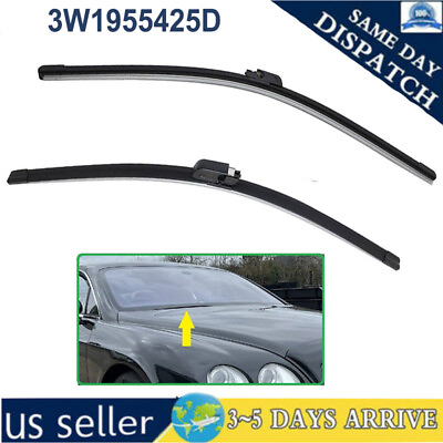 #ad Windshield Wiper Blade Set For Bentley Continental Gt Gtc Flying Spur 3W1955425D $36.89