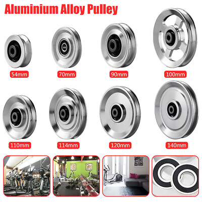 #ad 1 8X Aluminum Alloy Bearing Pulley Wheel Gym Fitnes Equipment Cable Machine US $11.99