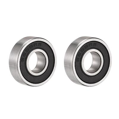 #ad 2pcs S698 2RS Stainless Steel Ball Bearing 8x19x6mm Double Sealed Bearings $13.26