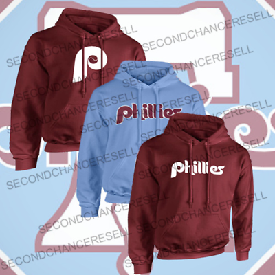 #ad Philadelphia Phillies Retro Style 80#x27;s Phillies Logo Hoodie $33.99