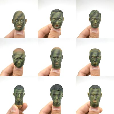 XB116 1 6 Scale HOT Custom Series Jungle Camouflage Male Head Sculpt TOYS $26.99