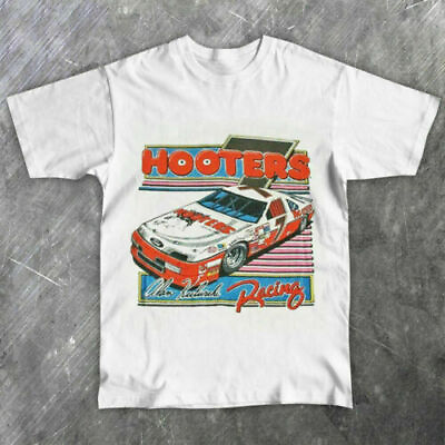 #ad Vintage Alan Kulwicki NASCAR Hooters Racing Tee T Shirt Size S 5XL $10.99