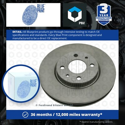2x Brake Discs Pair Vented fits LANCIA YPSILON 312 9 Front 2011 on 257mm Set ADL GBP 43.98