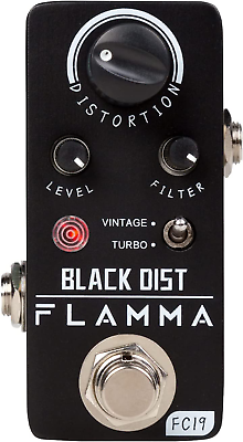 #ad FC19 Black Distortion Pedal Guitar Effects Pedal with Warm Vintage Tone True Byp $49.99