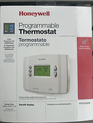 Honeywell 5 2 Day Programmable Thermostat RTH2300B New In Open Box $21.99