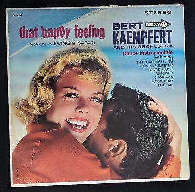 #ad BERT KAEMPFERT That Happy Feeling LP Vinyl Record 1962 Decca DL 74305 $2.99