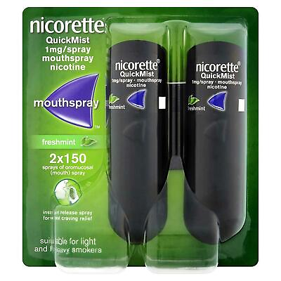 #ad Nicorette Quickmist Duo 2 x 150 sprays quot;SHIPS FAST FROM USAquot; $41.99