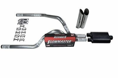 #ad For Dodge Dakota 97 05 2.5quot; Dual Truck Exhaust Kits Flowmaster 40 Series SW Tip $275.99