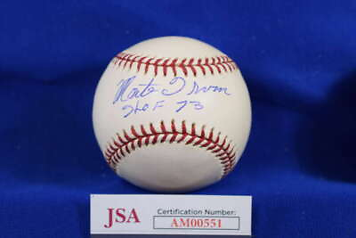 Monte Irvin HOF 73 JSA Cert Signed Major League OML Autograph Baseball $57.00