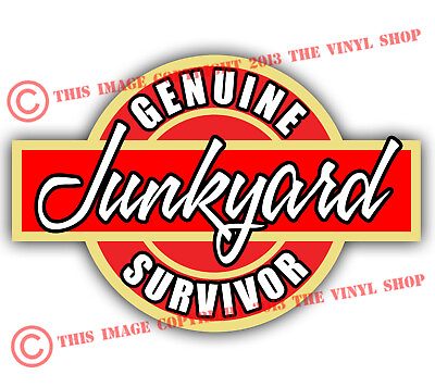 #ad Genuine Junkyard Survivor Rat RodHot Rod Gasser4x5 inch Decal Sticker $3.99