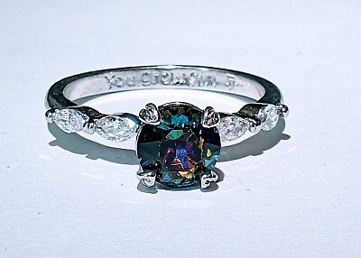 Fragrant Jewels Fashion Ring Size 7 Multicolored Stone ENGRAVED “You grow girl” $15.00