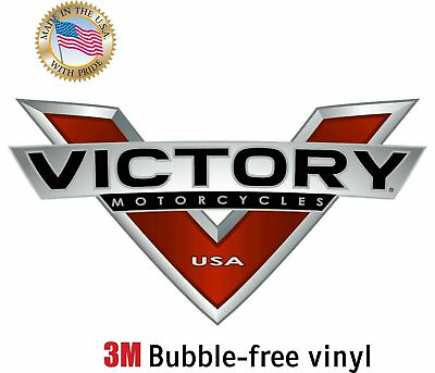 VICTORY MOTORCYCLES USA quot;Vquot; DECAL 3M STICKER MADE IN USA WINDOW CAR BIKE LAPTOP $79.99
